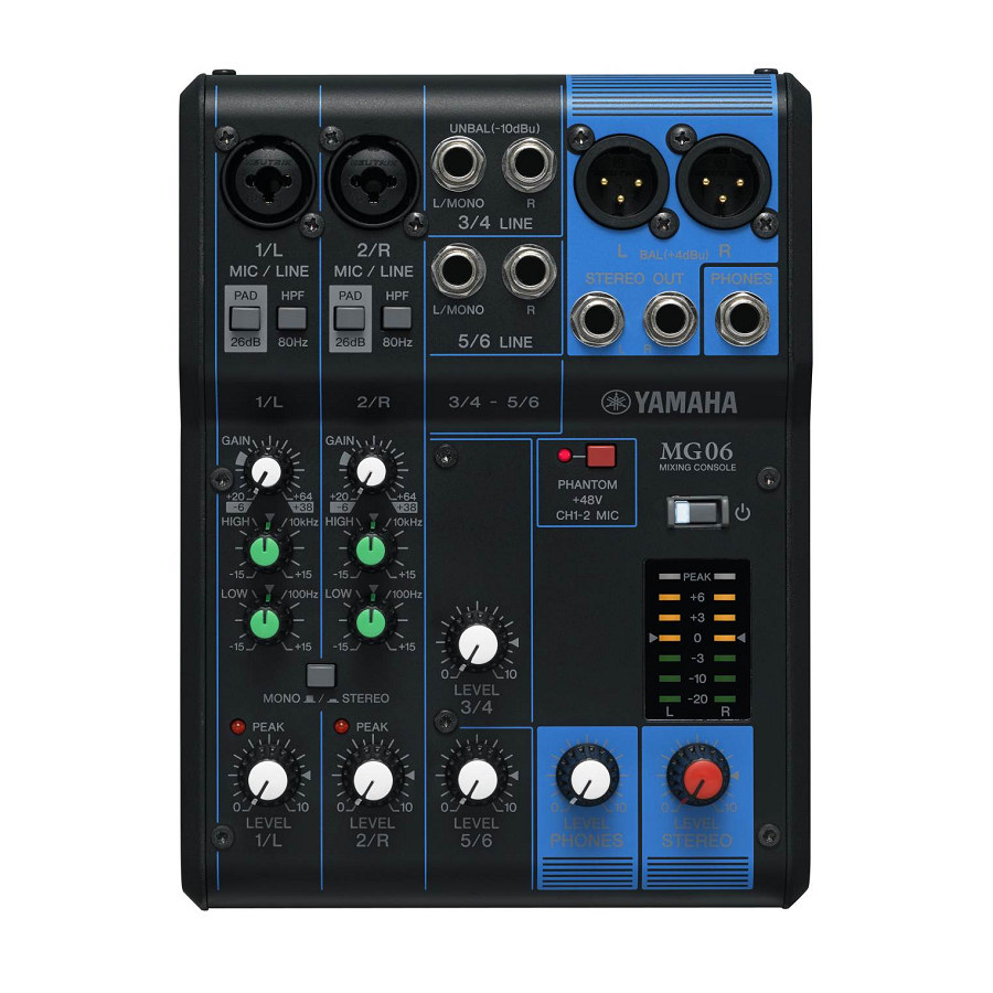 Yamaha MG06 Mixer pasiv