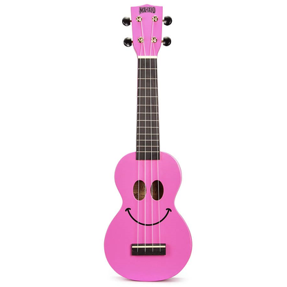 Mahalo SMILE PK Set ukulele sopran, roz, cu husă și 6 pene