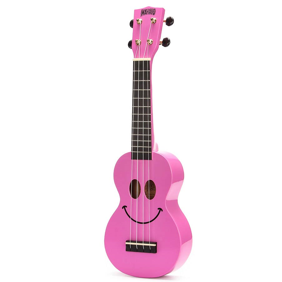 Mahalo SMILE PK Set ukulele sopran, roz, cu husă și 6 pene