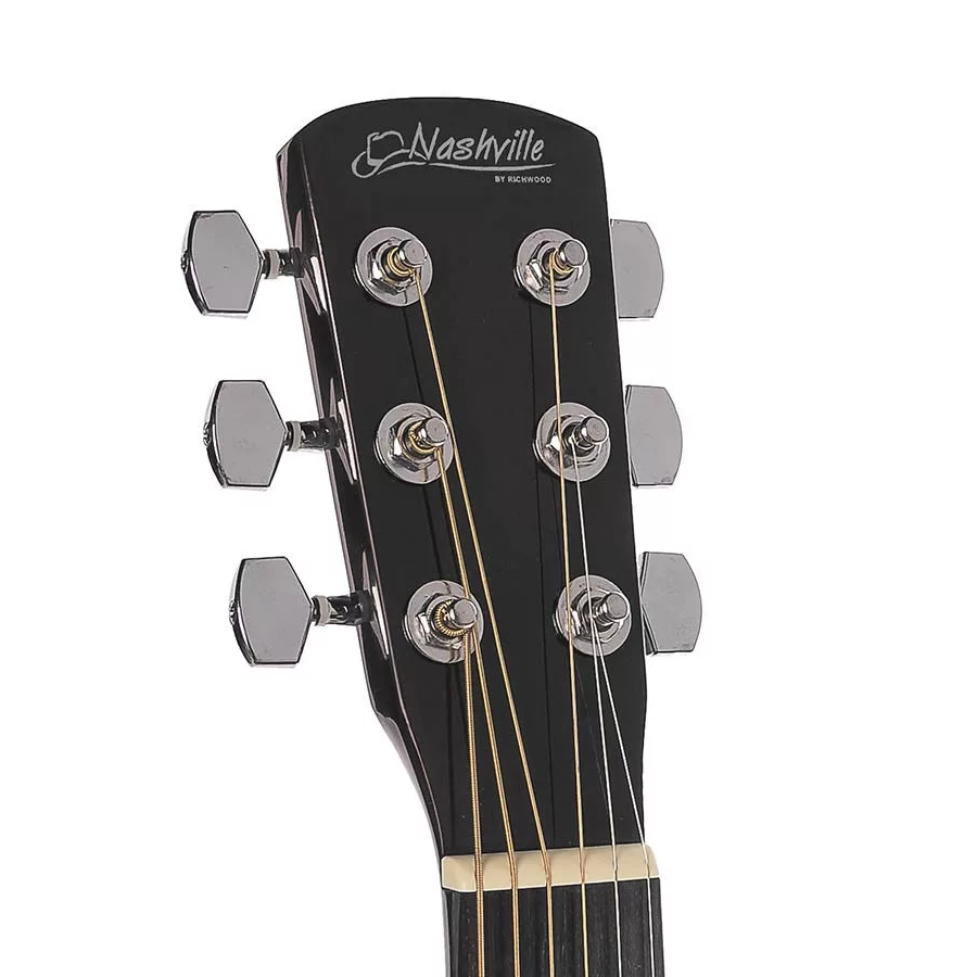 Nashville GSD60BKBasic1 Set chitară acustică, negru