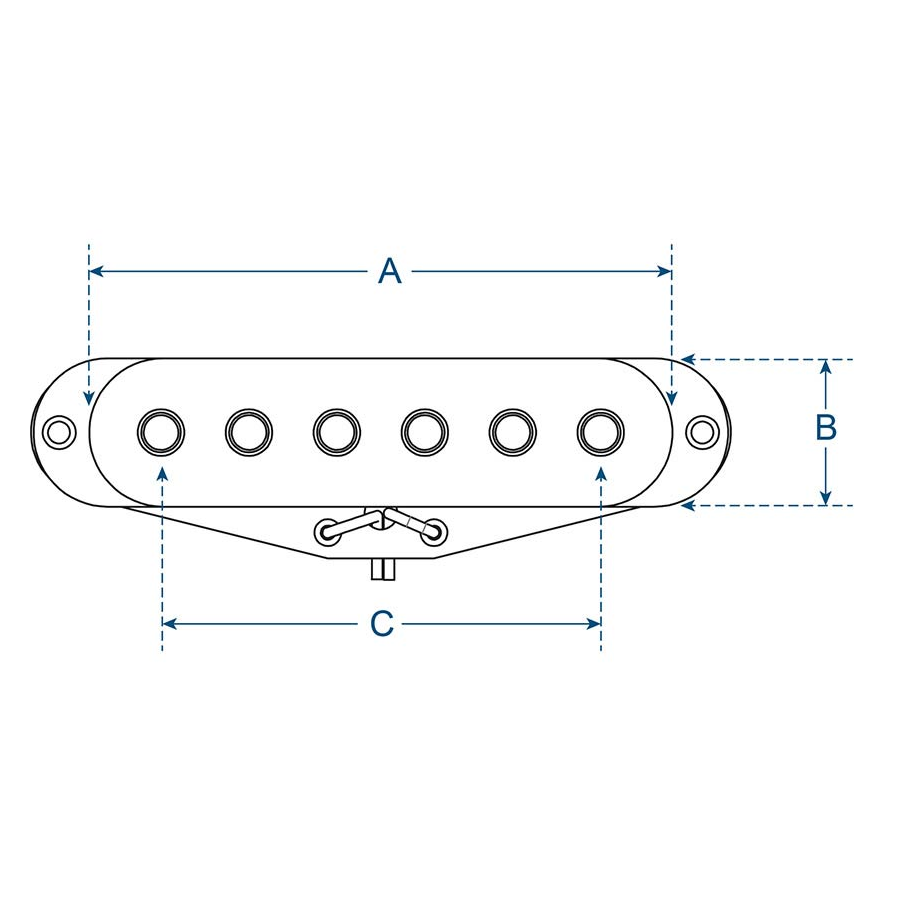 Boston VSC57MWH Doză chitară electrică single coil pickup, poziție middle