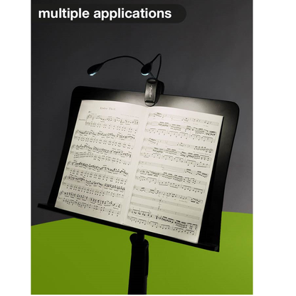 Boston MSL504 Lampă LED dublă pentru pupitru, cu clemă și cablu USB, negru