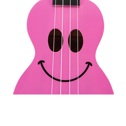 Mahalo SMILE PK Set ukulele sopran, roz, cu husă și 6 pene