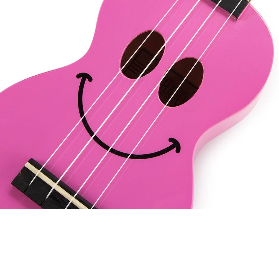 Mahalo SMILE PK Set ukulele sopran, roz, cu husă și 6 pene