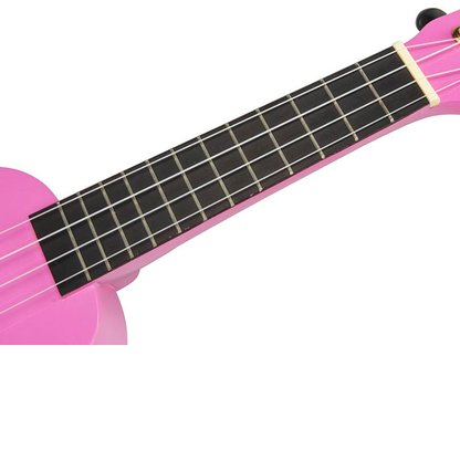 Mahalo SMILE PK Set ukulele sopran, roz, cu husă și 6 pene