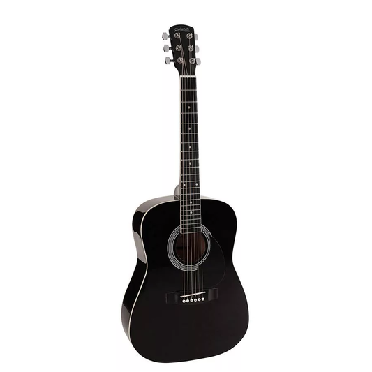 Nashville GSD6034BK Chitară acustică, negru 3/4