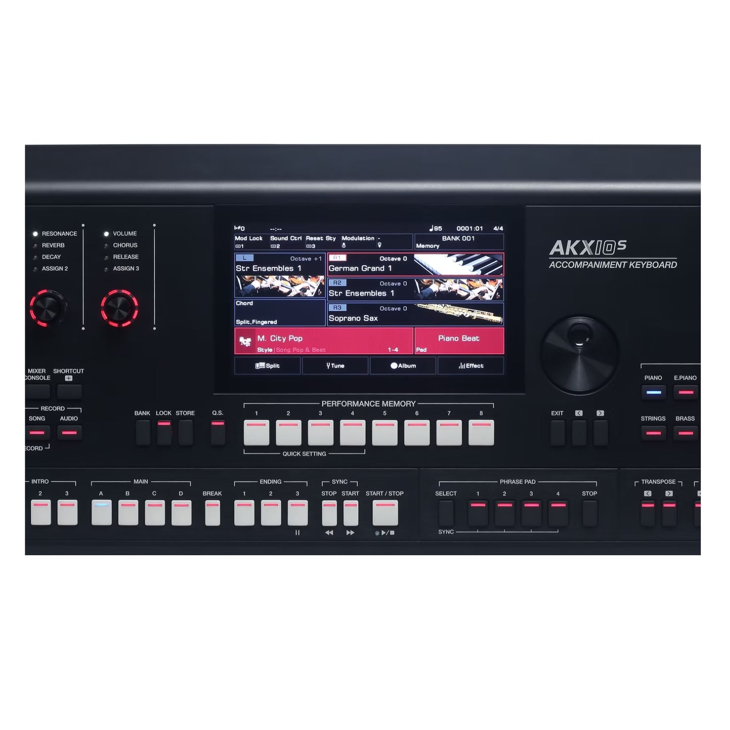 Medeli AKX10S – Aranjor profesional, ecran tactil 7”, 1133 sunete, 300 stiluri, Bluetooth MIDI & Audio, memorie sampler 768 MB