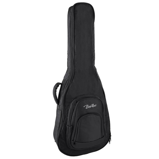 Boston W15 Husă pentru chitară acustică, Cordura, protecție 15 mm, 2 bretele, negru