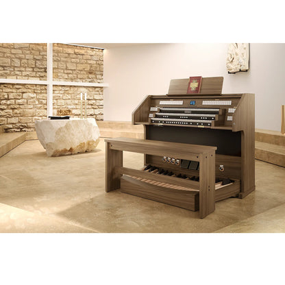 Viscount Domus 9 – Orga de biserică digitală cu 3 claviaturi, pedalier cu 32 de note, 47 de registre + 4 voci orchestrale