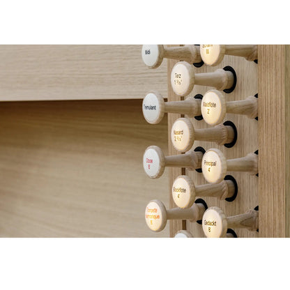 Viscount Domus P33 – Orga de biserică digitală cu 2 claviaturi, pedalier cu 32 de note, 33 de registre + 3 voci orchestrale