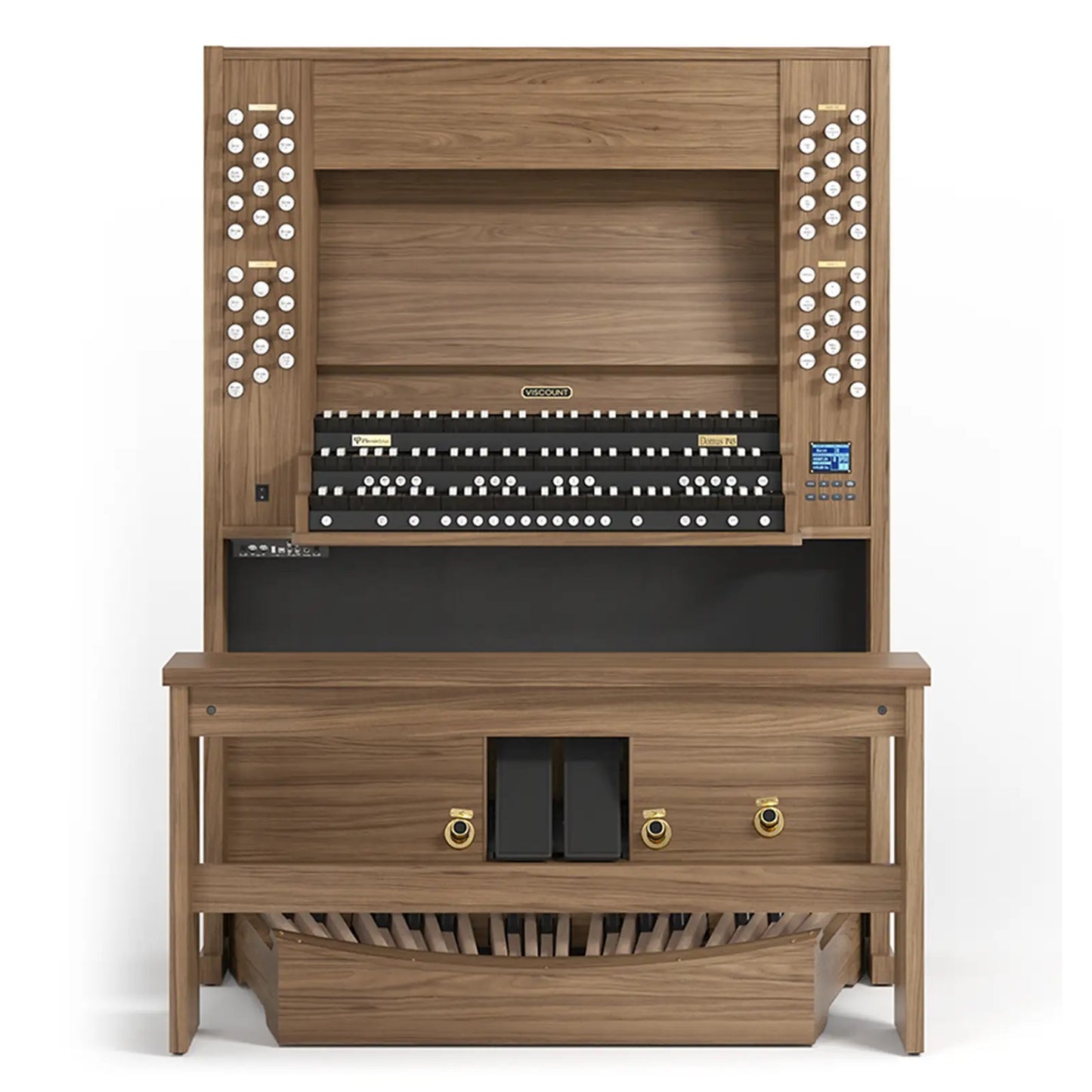 Viscount Domus P45 – Orga de biserică digitală cu 3 claviaturi, pedalier cu 32 de note, 45 de registre + 4 voci orchestrale