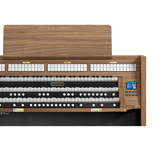 Viscount Domus S8 – Orga de biserică digitală cu 3 claviaturi, pedalier cu 32 de note, 45 de registre + 4 voci orchestrale