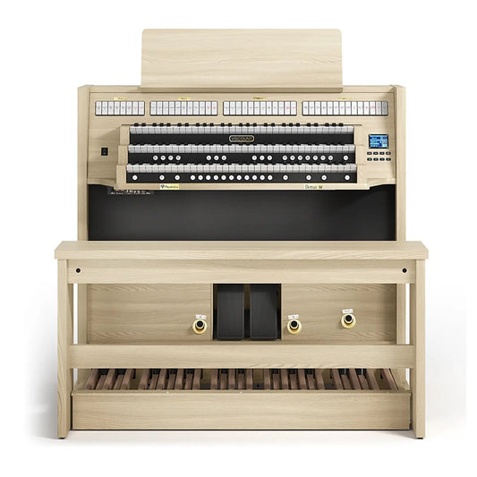 Viscount Domus S8 – Orga de biserică digitală cu 3 claviaturi, pedalier cu 32 de note, 45 de registre + 4 voci orchestrale