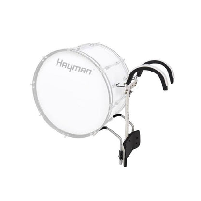 Hayman MDRHR20 Ham pentru tobă mare de marș, din aluminiu, prinderi, curele incluse
