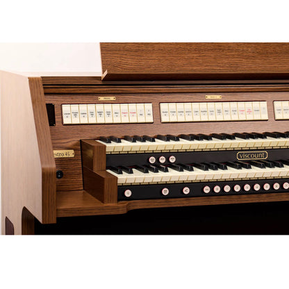 Viscount Maestro 45 – Orga de biserică digitală cu 2 claviaturi, pedalier cu 32 de note, 34 de registre + 4 voci orchestrale, Physis Plus