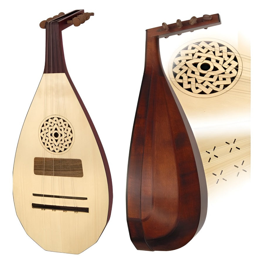 Hora M1091 Cobză Acustică, 8 corzi, Față Molid Masiv, Spate și Gât din Paltin Masiv