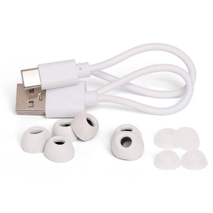 SOHO W1 Casti wireless, power bank, control touch, alb