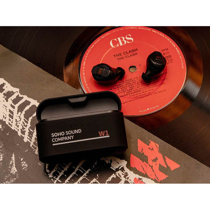 SOHO W1BK Casti wireless, power bank, control touch, negru