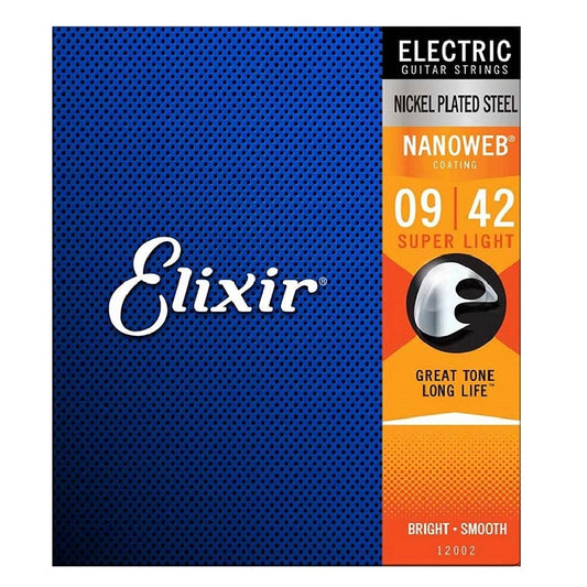 Elixir Nanoweb EL12002 Set 6 corzi chitară electrică 009-042