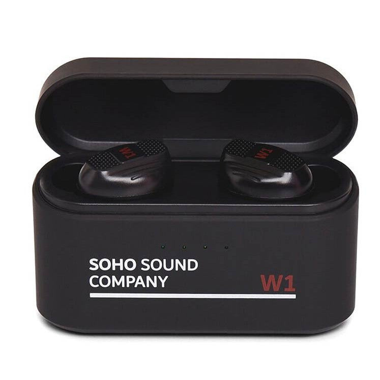 SOHO W1BK Casti wireless, power bank, control touch, negru