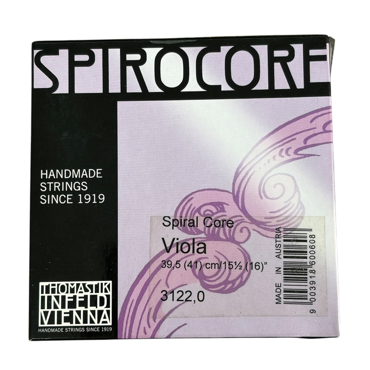 Thomastik-Infeld Spirocore 3122,0 Set corzi pentru violă 39,5–41 cm, miez multifilar din oțel, crom