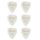 198035160506 Fender Set pene de chitara 351 shape premium 6 bucati, extra, white