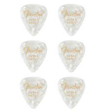 198035160506 Fender Set pene de chitara 351 shape premium 6 bucati, extra, white