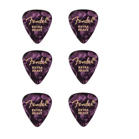 198035167606 Fender Set pene de chitara 351 shape premium 6 bucati, extra, violet