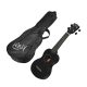 UKS30LBK Korala Set ukulele sopran negru, pentru stangaci