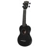 UKS30LBK Korala Set ukulele sopran negru, pentru stangaci