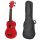 UKS30LRD Korala Set ukulele sopran rosu, pentru stangaci