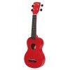 UKS30LRD Korala Set ukulele sopran rosu, pentru stangaci