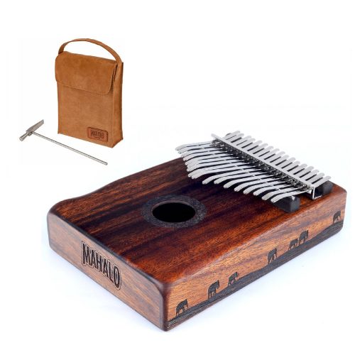 MKA17TD Mahalo Kalimba lemn, traditional, 17 note, husa, ciocan