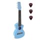 PUG40LBU Korala Set guitarlele, policarbonat, albastru deschis