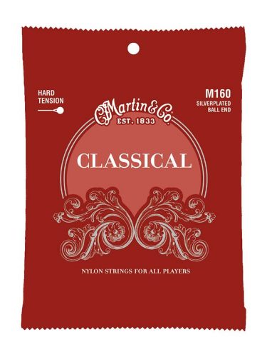 M160 Martin Set corzi chitara clasica nylon-argint 028-043, hard