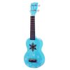 MD1SNBU Mahalo Designer  Set ukulele albastru fulg de zapada