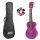 USMILETPP Mahalo Set ukulele violet transparent