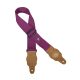 GST100PU Gaucho Curea chitara, canepa-piele, violet