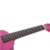 ML2BC Mahalo Set ukulele concert finisaj mov Berry Crush, 3 pene, cu husa