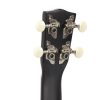 UKS15BK Korala Set ukulele sopran 3 pene, negru mat, fara husa