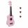 UKS15PK Korala Set ukulele sopran, roz mat, fara husa