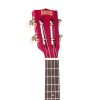 ML2CR Mahalo Set ukulele concert  finisaj rosu Cherry Red, 3 pene, cu husa