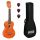 ML2OS Mahalo Set ukulele concert finisaj portocaliu Orange Sunset, 3 pene, cu husa