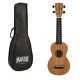 MS1TBR Mahalo ukulele sopran, maro transparent, husa