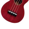 MS1TRD Mahalo Slimline Ukulele sopran rosu transparent, husa