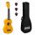 ML1SF Mahalo Set ukulele sopran finisaj galben Sunflower, 3 pene, cu husa