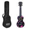 MA1HEBK Mahalo Set ukulele sopran, Heart Black, cu husa