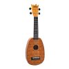 ME1P Mahalo Ukulele sopran, finisaj natur, 3 pene, husa, model ananas